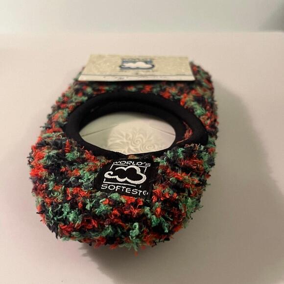 Worlds Softest Sock Cozy Collection slip on multicolor red green black - Picture 4 of 9